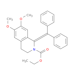 2(1H)-Isoquinolinecarboxylicacid, 1-(diphenylmethylene)-3,4-dihydro-6,7-dimethoxy-, ethyl ester