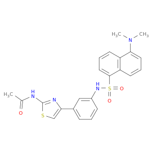 N-(4-(3-(((5-(二甲基氨基)-1-萘基)磺酰基)氨基)苯基)-2-噻唑基)乙酰胺