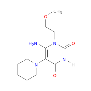 6-氨基-1-(2-甲氧基乙基)-5-(1-哌啶基)-2,4(1H,3H)-吡啶二烷基