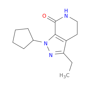 7H-Pyrazolo[3,4-c]pyridin-7-one,1-cyclopentyl-3-ethyl-1,4,5,6-tetrahydro-