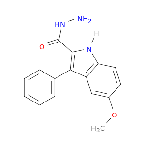 1H-Indole-2-carboxylic acid, 5-methoxy-3-phenyl-, hydrazide