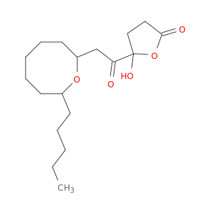 2(3H)-Furanone, dihydro-5-hydroxy-5-[(8-pentyl-2-oxocanyl)acetyl]-