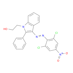 1H-Indole-1-ethanol, 3-[(2,6-dichloro-4-nitrophenyl)azo]-2-phenyl-