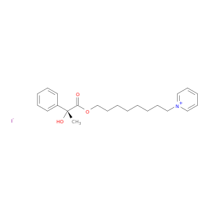 Pyridinium, 1-[8-[(2R)-2-hydroxy-1-oxo-2-phenylpropoxy]octyl]-, iodide