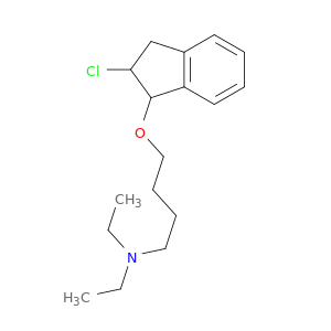 1-Butanamine, 4-[(2-chloro-2,3-dihydro-1H-inden-1-yl)oxy]-N,N-diethyl-