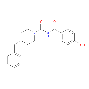 1-Piperidinecarboxamide, N-(4-hydroxybenzoyl)-4-(phenylmethyl)-