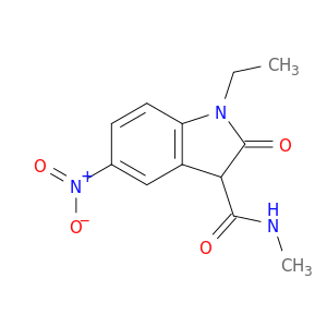 1H-Indole-3-carboxamide, 1-ethyl-2,3-dihydro-N-methyl-5-nitro-2-oxo-