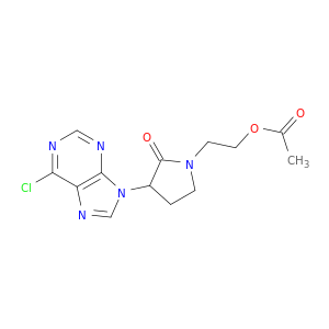 2-[3-(6-chloro-9h-purin-9-yl)-2-oxopyrrolidin-1-yl]ethyl acetate
