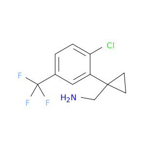 {1-[2-Chloro-5-(trifluoromethyl)phenyl]cyclopropyl}methanamine