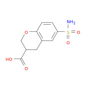 6-氨基磺酰基-3,4-二氢-2H-1-苯并吡喃-3-羧酸