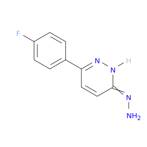3(2H)-Pyridazinone, 6-(4-fluorophenyl)-, hydrazone