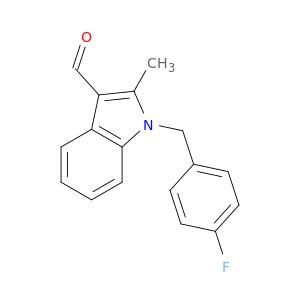 1H-Indole-3-carboxaldehyde, 1-[(4-fluorophenyl)methyl]-2-methyl-