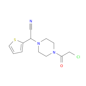 2-[4-(2-Chloroacetyl)piperazin-1-yl]-2-(thiophen-2-yl)acetonitrile