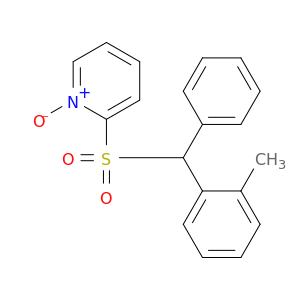 Pyridine, 2-[[(2-methylphenyl)phenylmethyl]sulfonyl]-, 1-oxide