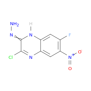 2(1H)-Quinoxalinone, 3-chloro-7-fluoro-6-nitro-, hydrazone