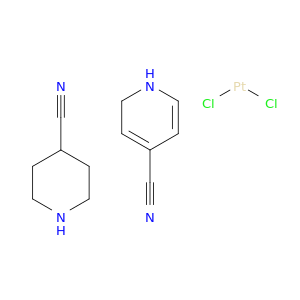 dichloroplatinum; 6H-pyridine-4-carbonitrile; 3,4,5,6-tetrahydro-2H-pyridine-4-carbonitrile