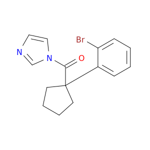 1H-Imidazole, 1-[[1-(2-bromophenyl)cyclopentyl]carbonyl]-