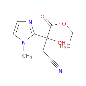 ethyl 3-cyano-2-hydroxy-2-(1-methyl-1H-imidazol-2-yl)propanoate