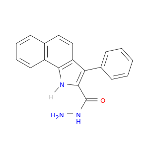 1H-Benz[g]indole-2-carboxylic acid, 3-phenyl-, hydrazide