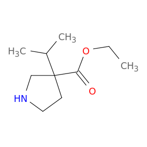 ethyl 3-(propan-2-yl)pyrrolidine-3-carboxylate