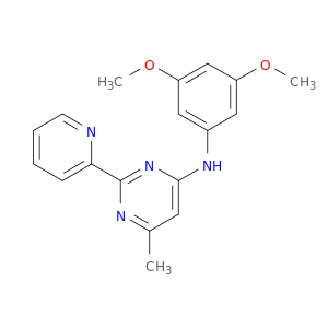 4-Pyrimidinamine, N-(3,5-dimethoxyphenyl)-6-methyl-2-(2-pyridinyl)-