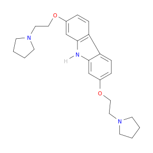 9H-Carbazole, 2,7-bis[2-(1-pyrrolidinyl)ethoxy]-