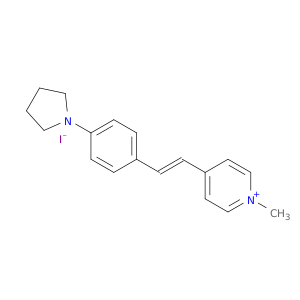 Pyridinium, 1-methyl-4-[(1E)-2-[4-(1-pyrrolidinyl)phenyl]ethenyl]-, iodide