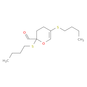 2H-Pyran-2-carboxaldehyde, 2,5-bis(butylthio)-3,4-dihydro-