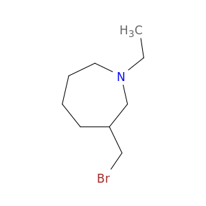1H-Azepine, 3-(bromomethyl)-1-ethylhexahydro-