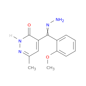 3(2H)-Pyridazinone, 4-[hydrazono(2-methoxyphenyl)methyl]-6-methyl-