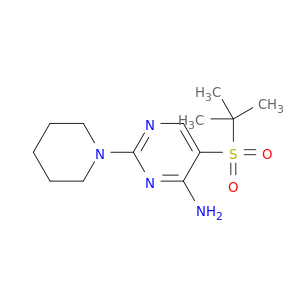 5-[(1,1-二甲基乙基)磺酰基]-2-(1-哌啶基)-4-嘧啶胺