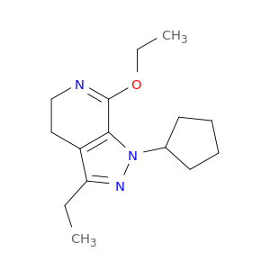 1H-PYRAZOLO[3,4-C]PYRIDINE, 1-CYCLOPENTYL-7-ETHOXY-3-ETHYL-4,5-DIHYDRO-