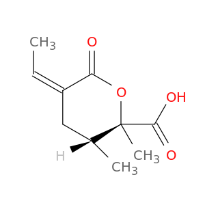 2H-Pyran-2-carboxylicacid, 5-ethylidenetetrahydro-2,3-dimethyl-6-oxo-, (2R,3R,5Z)-