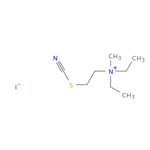 Ethanaminium, N,N-diethyl-N-methyl-2-thiocyanato-, iodide