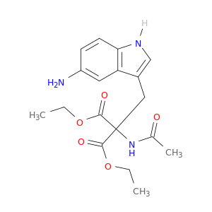 Propanedioic acid,2-(acetylamino)-2-[(5-amino-1H-indol-3-yl)methyl]-, 1,3-diethyl ester