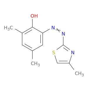 Phenol, 2,4-dimethyl-6-[(4-methyl-2-thiazolyl)azo]-