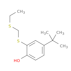 Phenol, 4-(1,1-dimethylethyl)-2-[[(ethylthio)methyl]thio]-