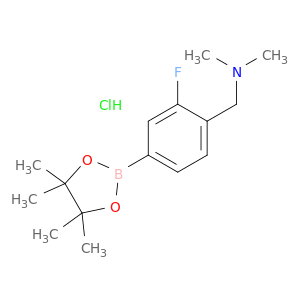 苯单甲烷胺,2-氟-N,N-二甲基-4-(4,4,5,5-四甲基-1,3,2-二氧化物醇-2-基)-,盐酸盐(1：1)