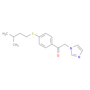 2-(1-IMIDAZOLYL)-4'-(ISOPENTYLTHIO)ACETOPHENONE