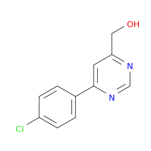 4-Pyrimidinemethanol, 6-(4-chlorophenyl)-