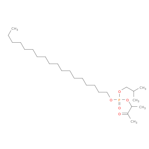 Phosphoric acid, 1-methyl-2-oxopropyl 2-methylpropyl octadecyl ester
