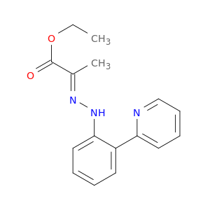 Propanoic acid, 2-[[2-(2-pyridinyl)phenyl]hydrazono]-, ethyl ester, (E)-