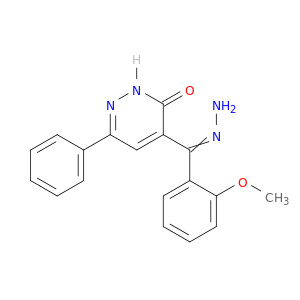 3(2H)-Pyridazinone, 4-[hydrazono(2-methoxyphenyl)methyl]-6-phenyl-