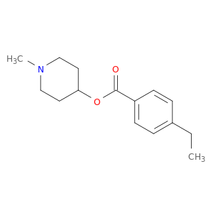 Benzoic acid, 4-ethyl-, 1-methyl-4-piperidinyl ester