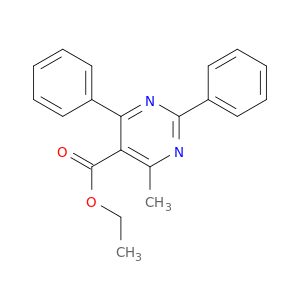 5-Pyrimidinecarboxylic acid, 4-methyl-2,6-diphenyl-, ethyl ester