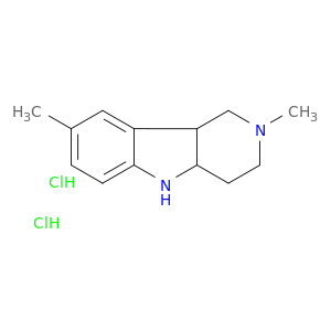 1H-吡啶[4,3-B]吲哚,2,3,4,4A,5,9B-六羟基羟基-2,8-二甲基-,盐酸盐(1：2)