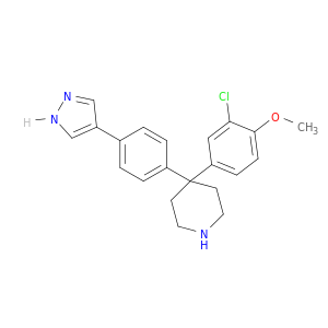 Piperidine, 4-(3-chloro-4-methoxyphenyl)-4-[4-(1H-pyrazol-4-yl)phenyl]-