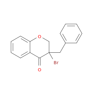 4H-1-Benzopyran-4-one, 3-bromo-2,3-dihydro-3-(phenylmethyl)-