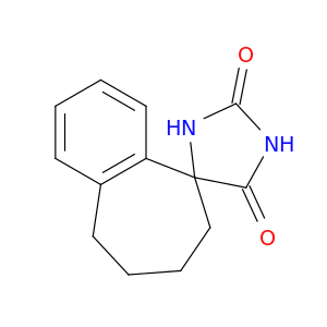 6,7,8,9-tetrahydro-2'H,5'H-spiro[benzo[7]annulene-5,4'-imidazolidine]-2',5'-dione