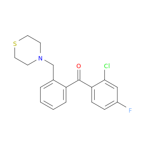 2-CHLORO-4-FLUORO-2'-THIOMORPHOLINOMETHYLBENZOPHENONE